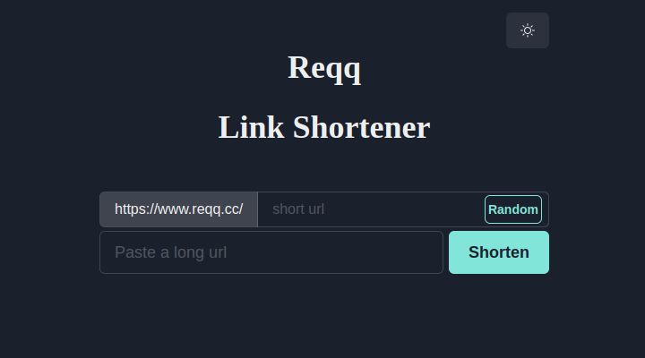 Reqq Link Shortener